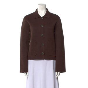 Rag & Bone - Women's Collared Cardigan in Color Espresso, size XS.